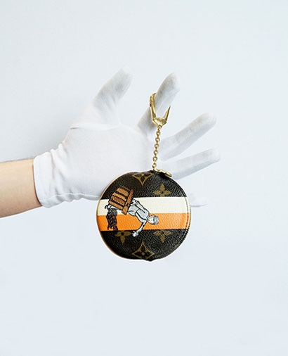 Louis Vuitton Groom Round Coin Purse, front view